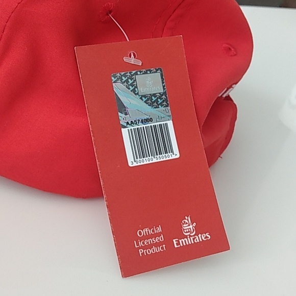 Fly Emirates Red Embroidered Cap - Picture 11 of 11